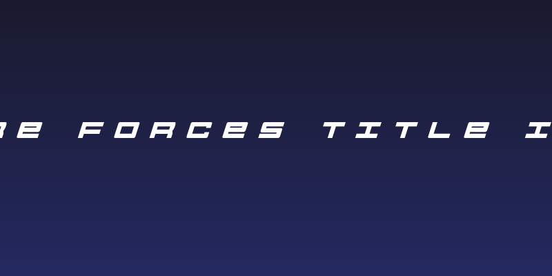 Future Forces Title Italic Social Header