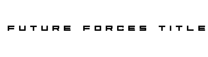 Future Forces Title  免费字体下载