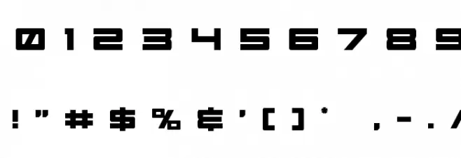 Future Forces Title Font OTHER CHARS