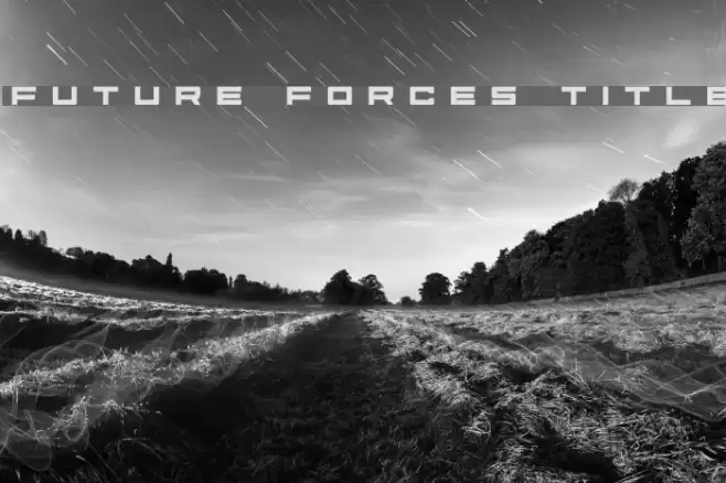 Future Forces Title Font examples