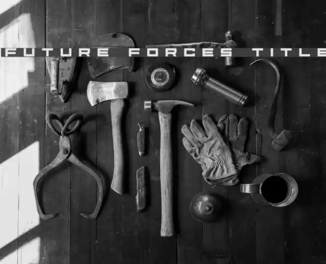 Future Forces Title Font examples