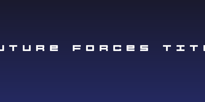 Future Forces Title Social Header