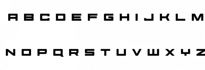 Future Forces Title Schriftart Kleinbuchstaben