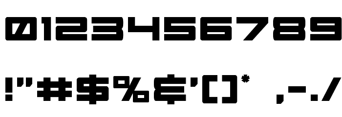 Future Forces Font OTHER CHARS