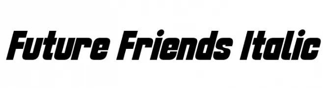 Future Friends Italic  フリーフォントのダウンロード