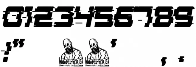 Future Glitch Шрифта ДРУГИЕ символов