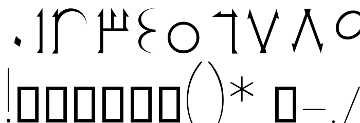 Future I Font OTHER CHARS
