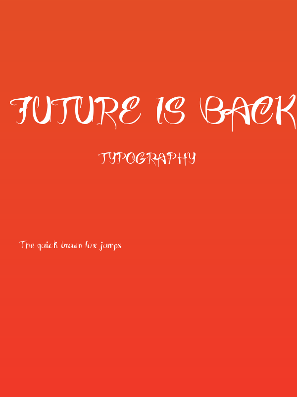 Future Is Back Poster