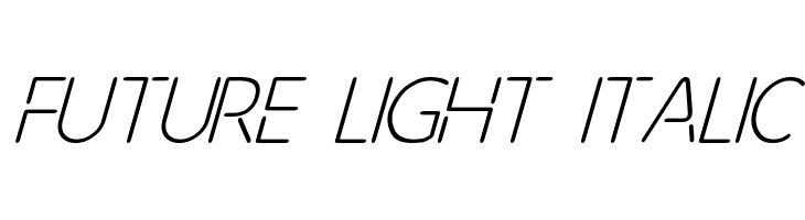 Future Light Italic  Frei Schriftart Herunterladen