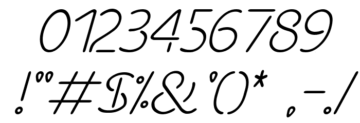 Future Light Italic Font OTHER CHARS