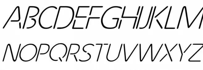 Future Light Italic Polices MAJUSCULES