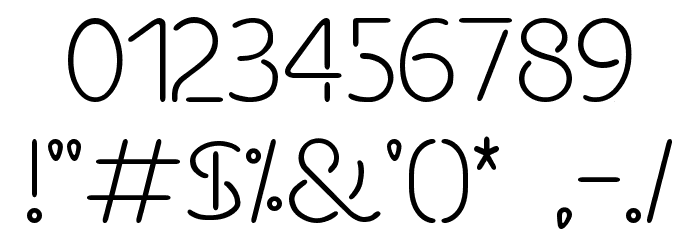 Future Light Font OTHER CHARS
