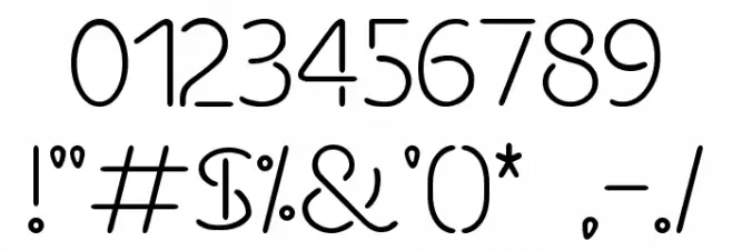 Future Light Font OTHER CHARS