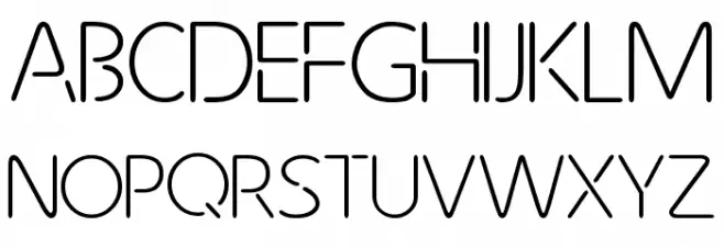 Future Light Polices MAJUSCULES