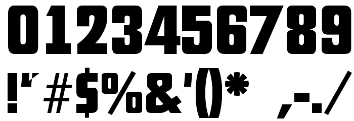 Future Regular Font OTHER CHARS