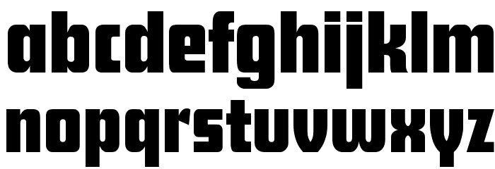 Future Regular Font LOWERCASE