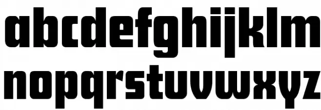 Future Regular Font LOWERCASE