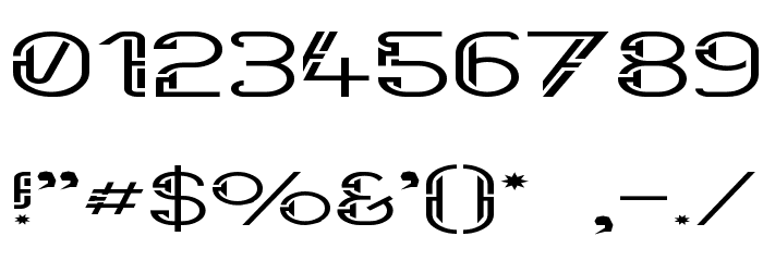 Future Sallow Wide Font OTHER CHARS
