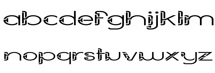Future Sallow Wide Font LOWERCASE
