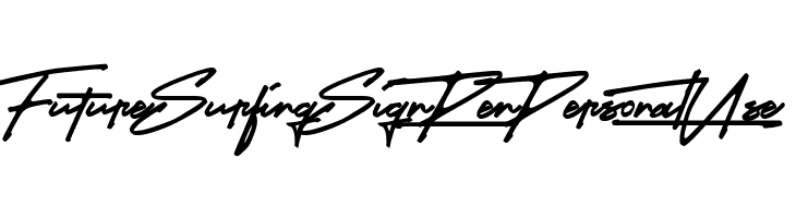 Future Surfing Sign Pen (Personal Use)  لخطوط تنزيل