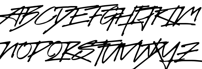 Future Surfing Sign Pen (Personal Use) Font UPPERCASE
