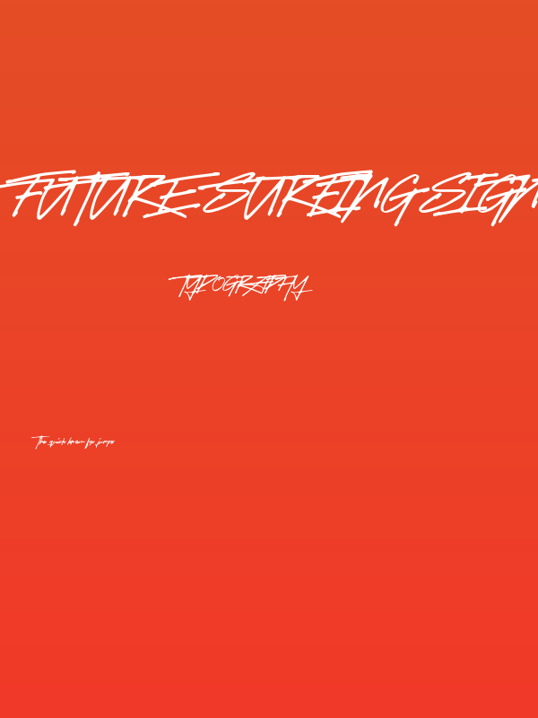 Future Surfing Sign Pen (Personal Use) Poster