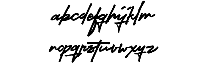 Future Surfing Sign Pen (Personal Use) Font LOWERCASE