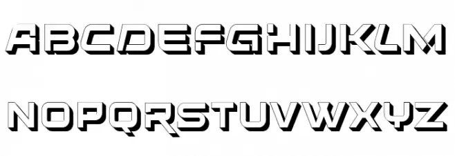 Future Tech Regular Schriftart Groß