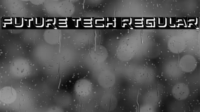 Future Tech Regular Font examples