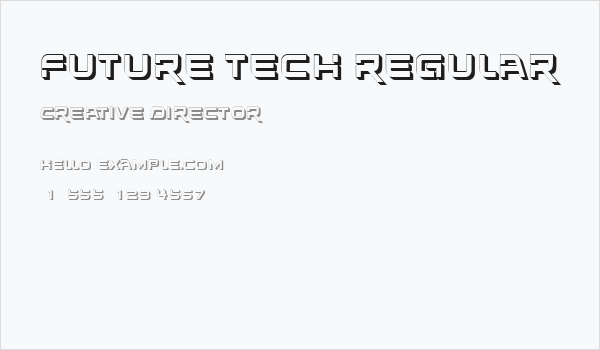 Future Tech Regular Business Card