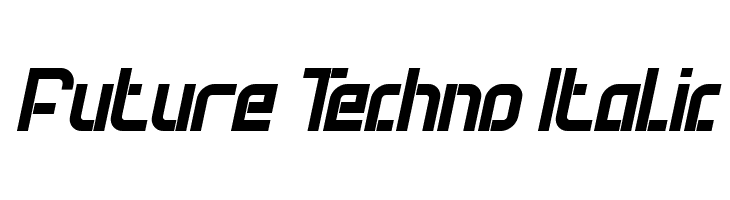 Future Techno Italic  免费字体下载