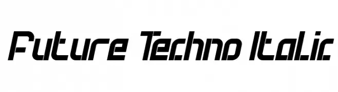 Future Techno Italic  Fuentes Gratis Descargar