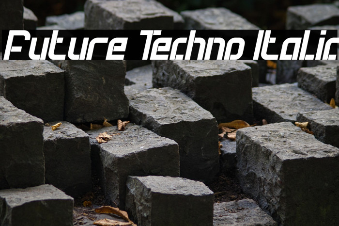 Future Techno Italic Example 1