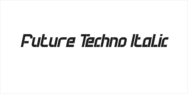 Future Techno Italic Logo