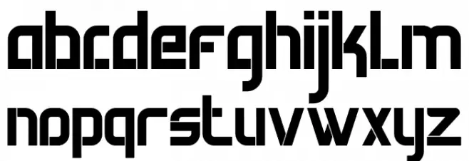 Future Techno Caratteri MINUSCOLO