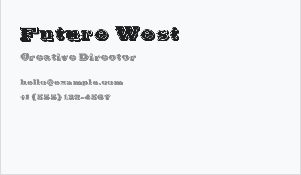 Future West Business Card