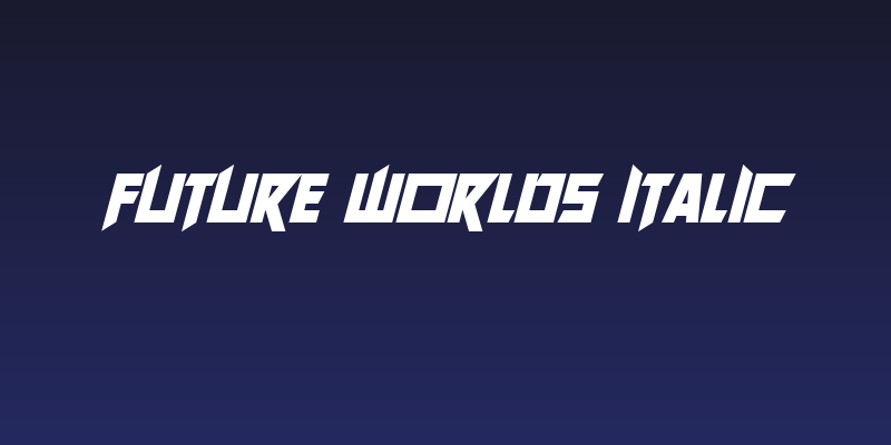 Future Worlds Italic Social Header