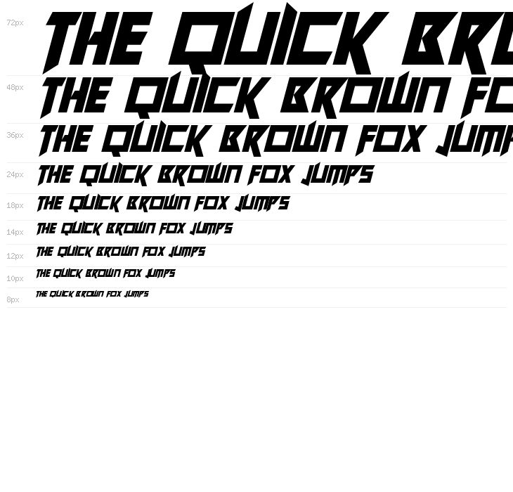 Future Worlds Italic Waterfall