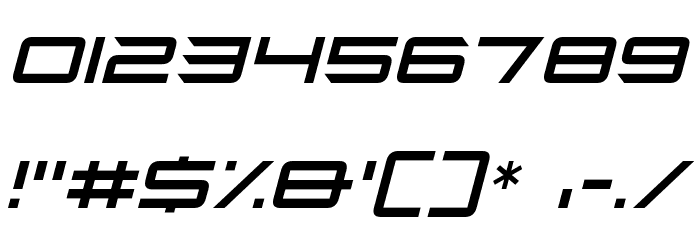 Future Z Italic Font OTHER CHARS