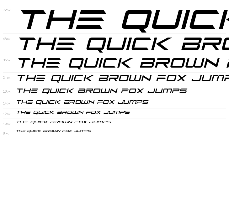 Future Z Italic Waterfall