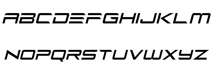 Future Z Italic Font LOWERCASE
