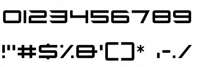 Future Z Font OTHER CHARS
