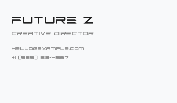 Future Z Business Card