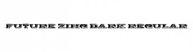 Future Zing Dark Regular  baixar fontes gratis