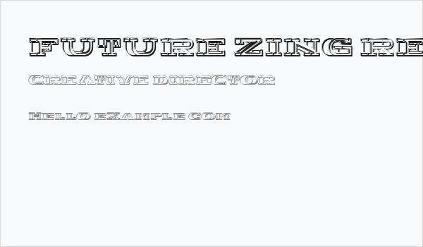 Future Zing Regular Business Card
