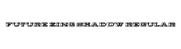 Future Zing Shadow Regular  les polices de caractères gratuit tlcharger