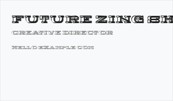 Future Zing Shadow Regular Business Card