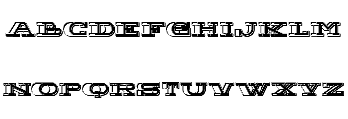 Future Zing Shadow Regular Font LOWERCASE