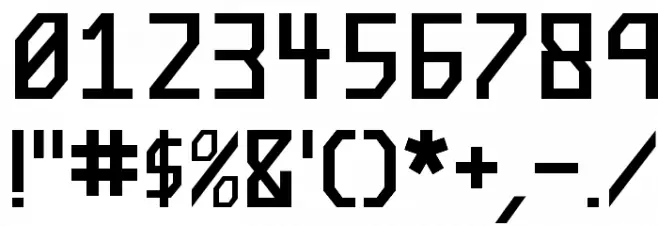 Future n0t Found Regular Font OTHER CHARS