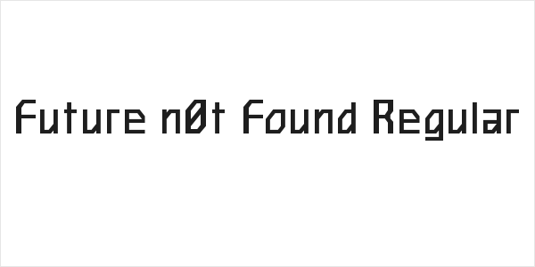 Future n0t Found Regular Logo